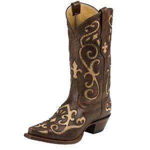 Tony Lama VF3024 Ladies Vaquero Western Boot  and a Narrow Square Toe